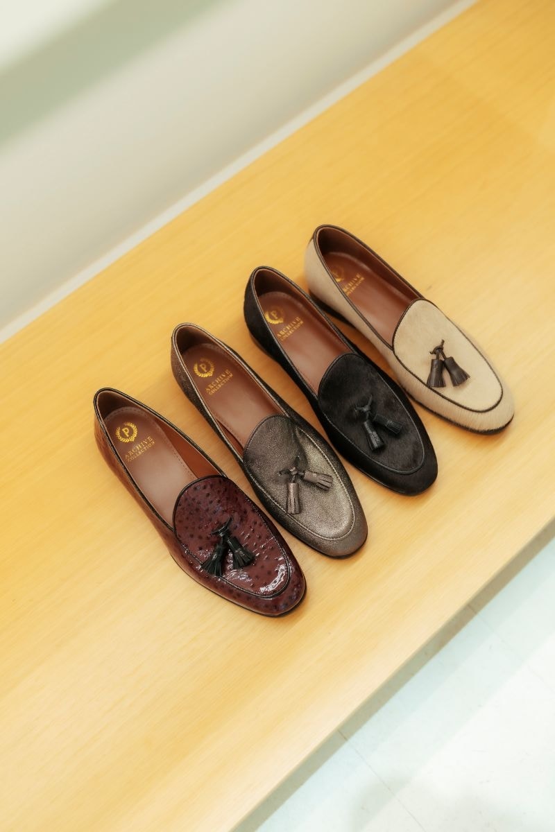 Alcuni modelli autunno-inverno 2026/27 di Pollini (courtesy Pollini)