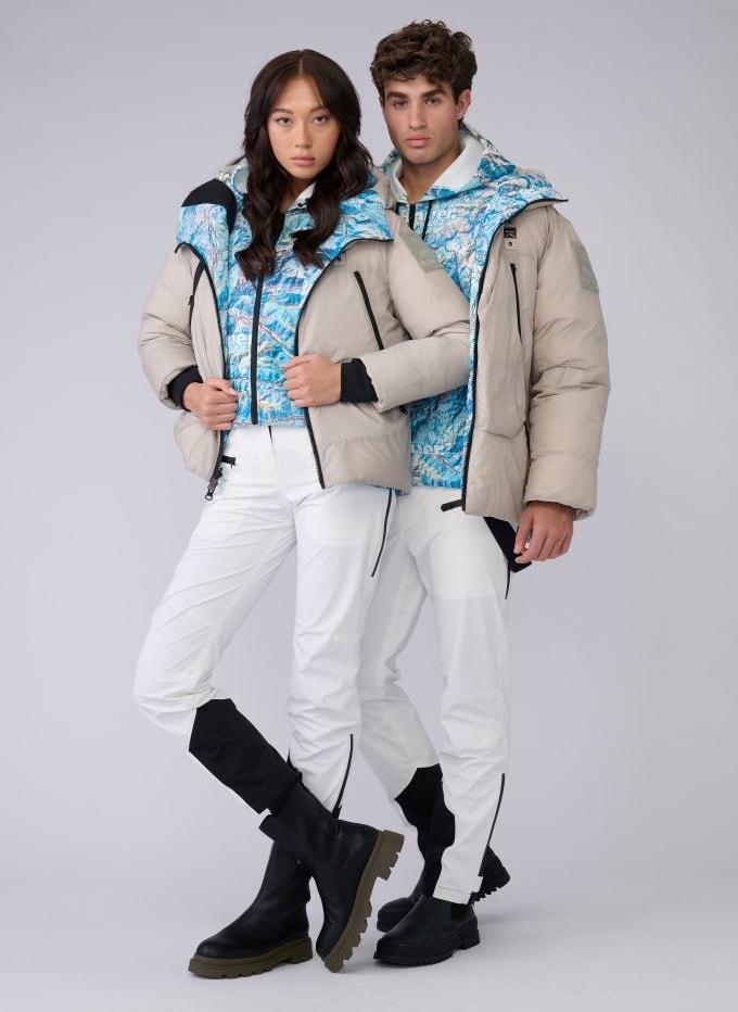 Un look Blauer fall-winter 2026/27 della capsule B.Cortina (courtesy Blauer)