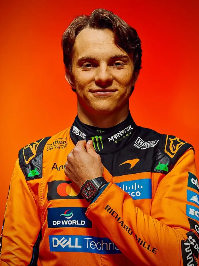Oscar Piastri con il suo Richard Mille RM-67-02.