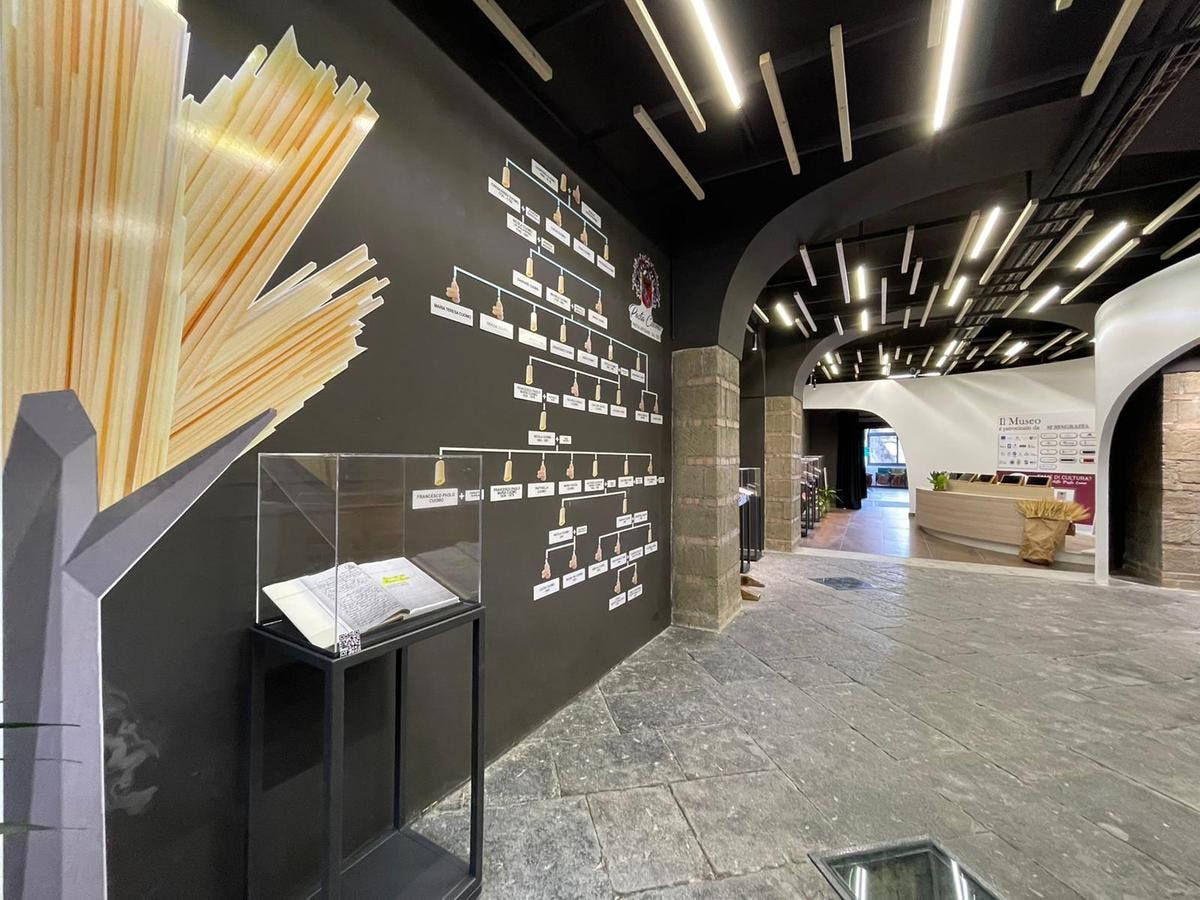 L'albero genealogico della famiglia al Museo della Pasta Cuomo.