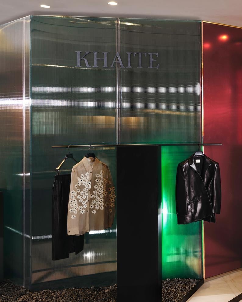 Il  pop-up Khaite a Selfridges (courtesy Khaite)