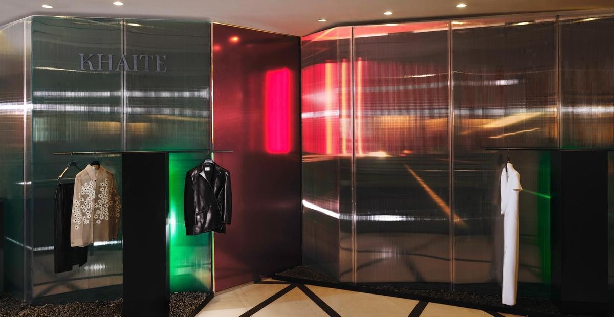 Il  pop-up Khaite a Selfridges (courtesy Khaite)