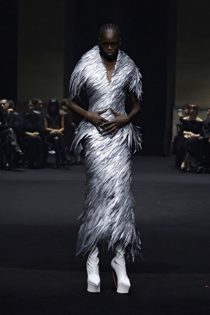 Un look Matières fécales fall-winter 2026/27 (ph Francesc Ten/MFF)