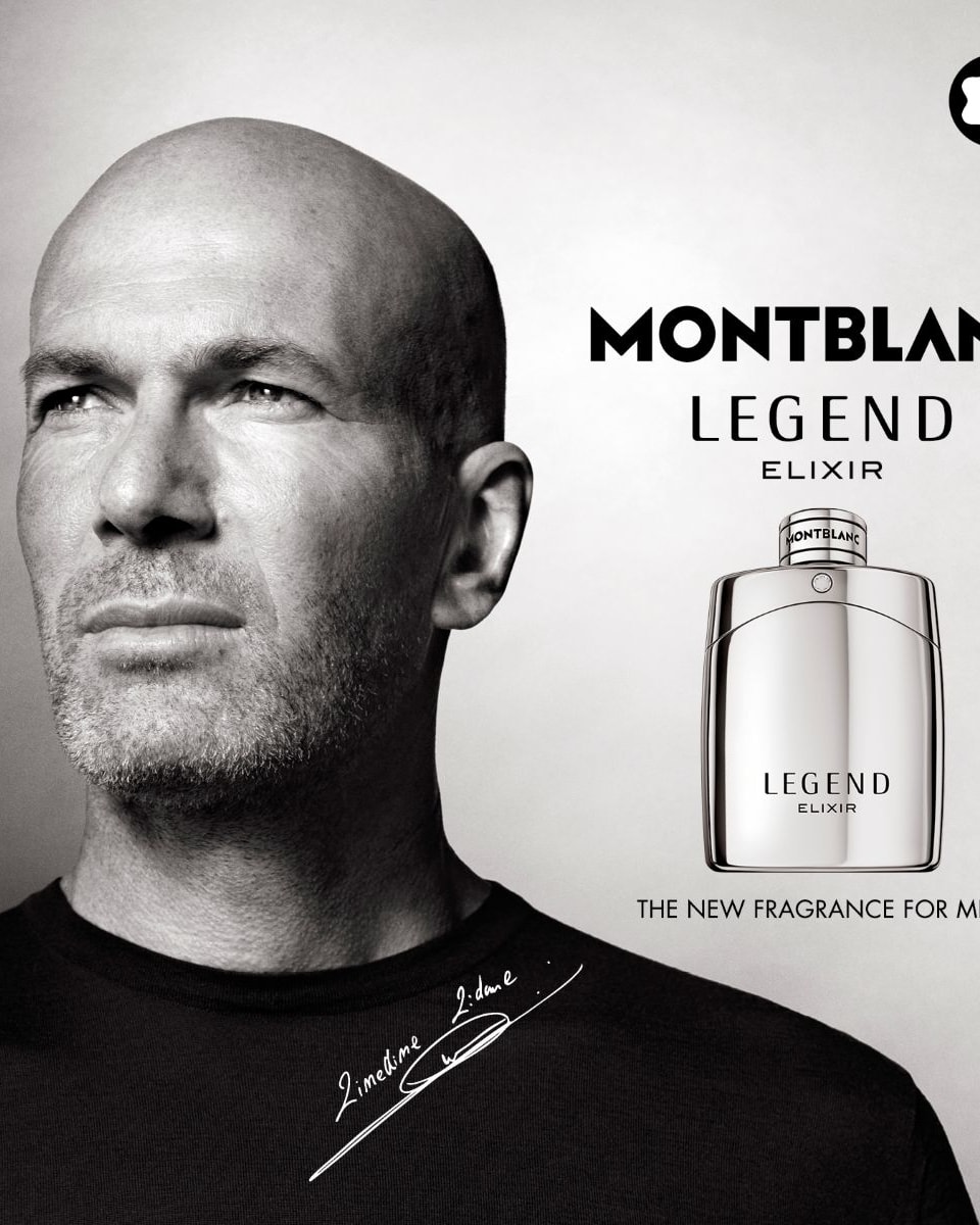 Zinèdine Zidane per la campagna Legend elixir di Montblanc (courtesy Montblanc)