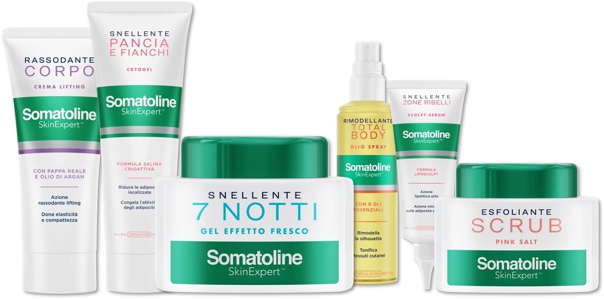 Alcuni prodotti Somatoline (ph official website)