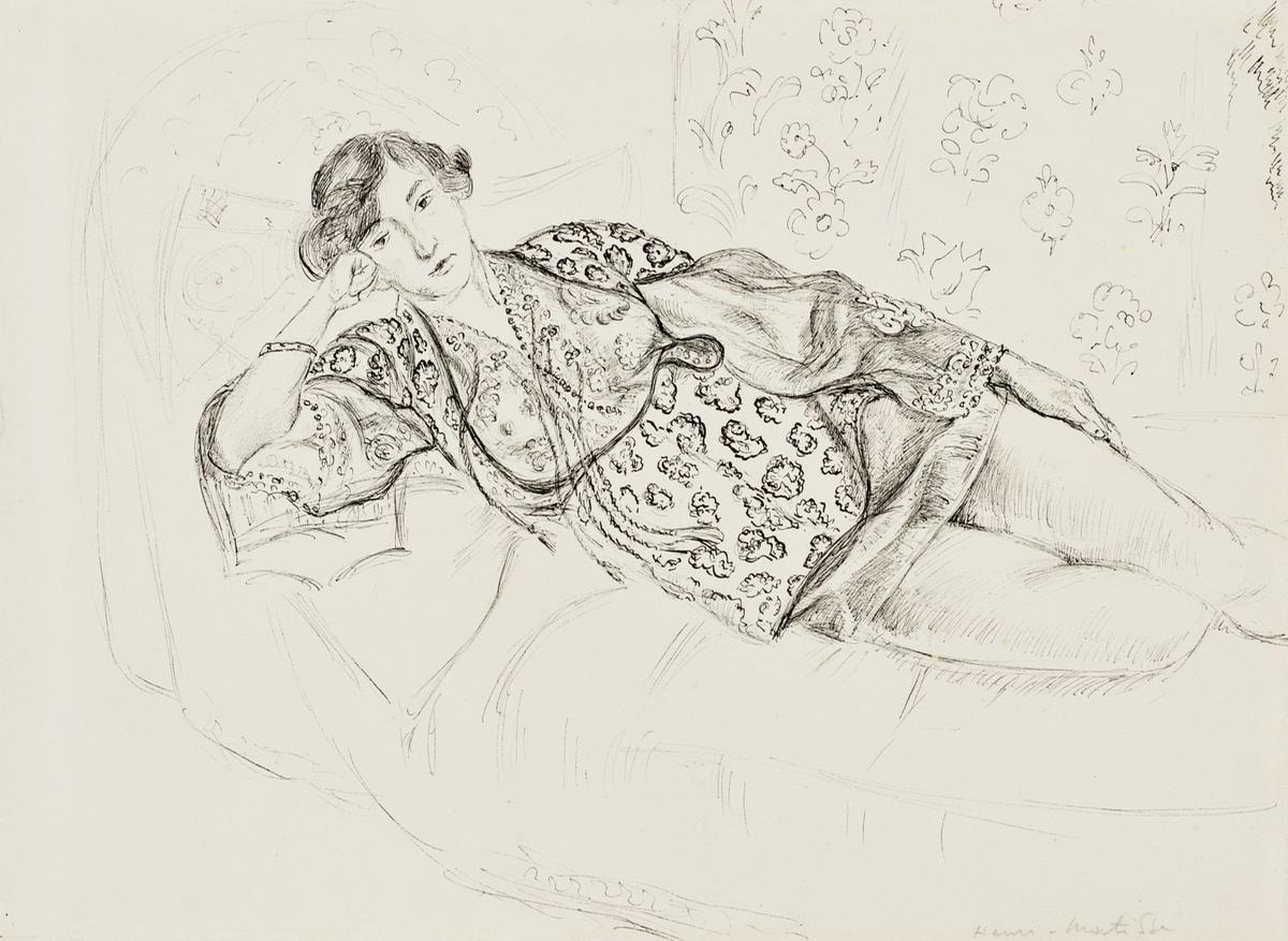 Odalisque femme etendue, henri Matisse (1921-22).