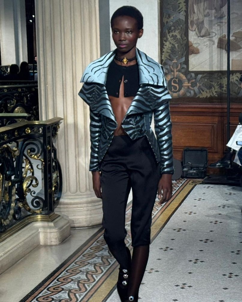 Un look Nina Ricci fall-winter 2026/27 (ph Donato D'Aprile)