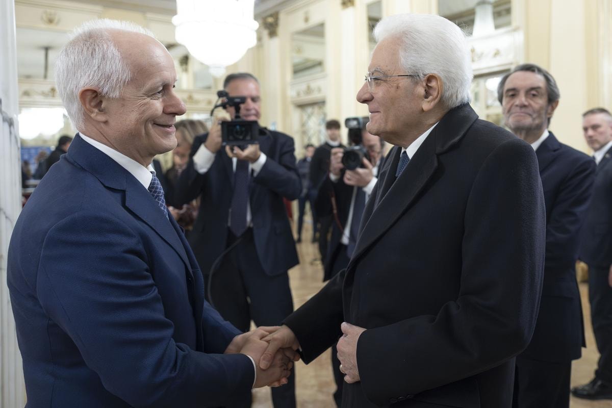 Sergio Mattarella e Luciano Fontana