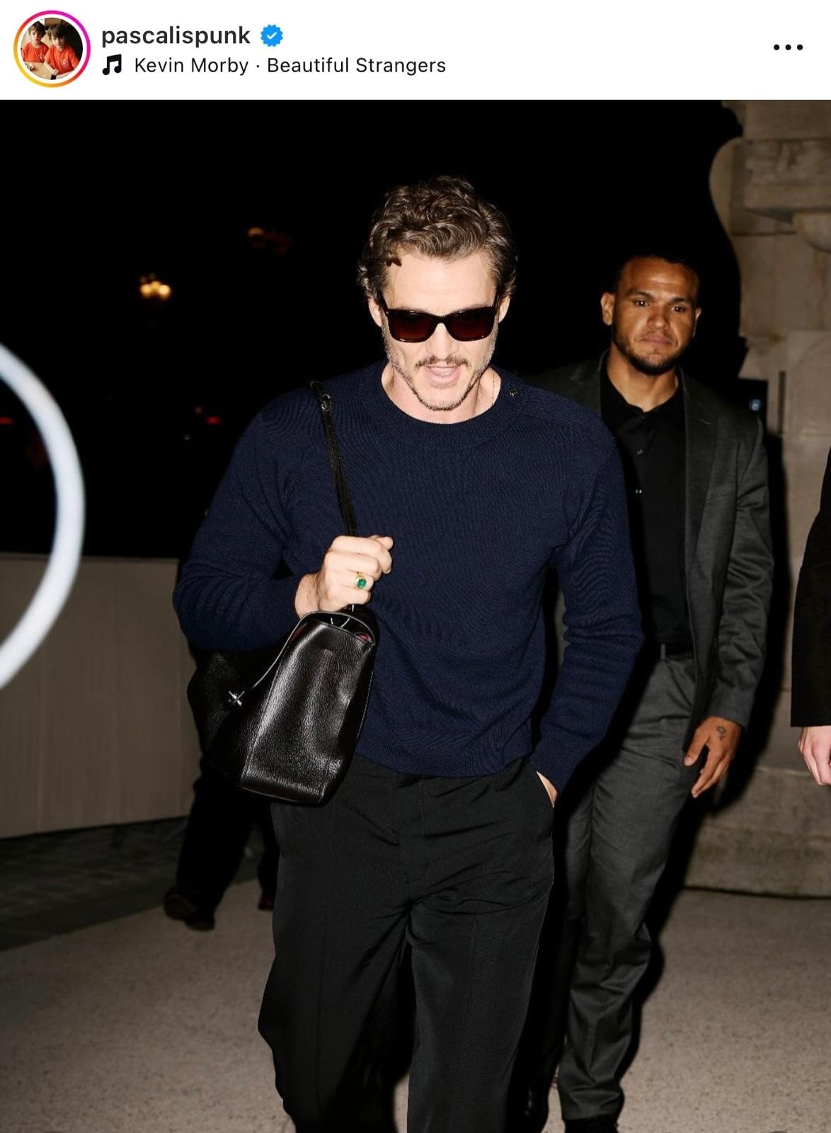 Pedro Pascal allo show Chanel spring-summer 2026 (ph Instagram @pascalispunk)