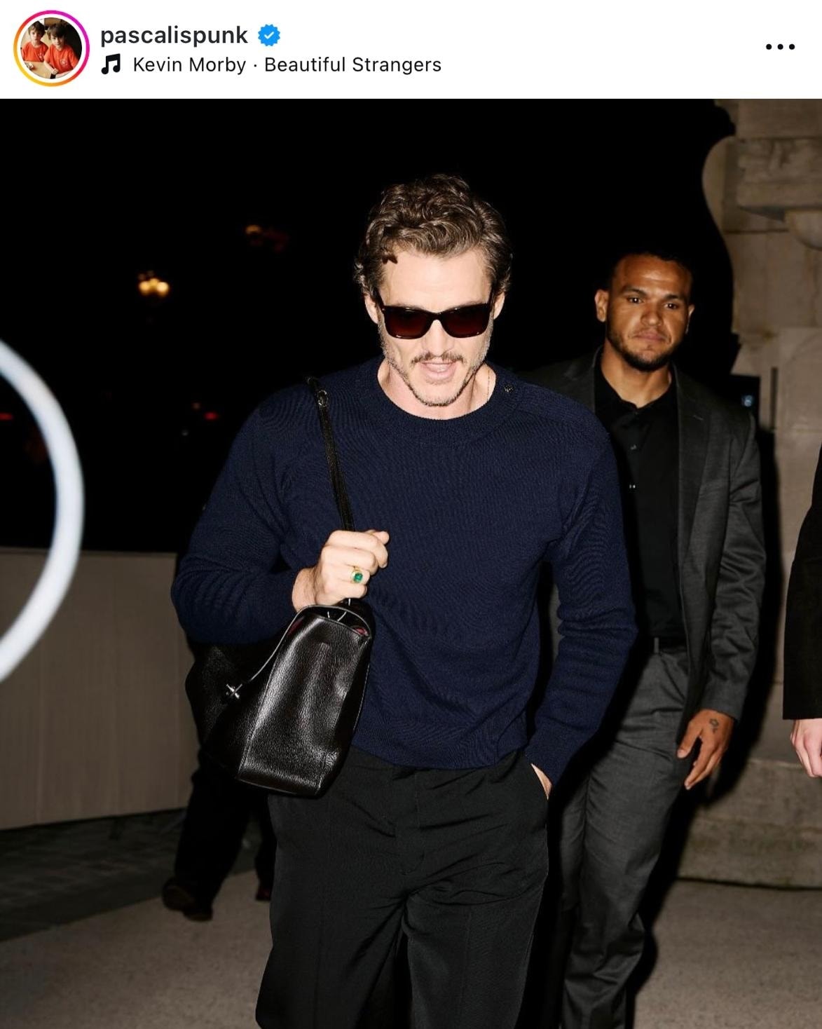 Pedro Pascal allo show Chanel spring-summer 2026 (ph Instagram @pascalispunk)