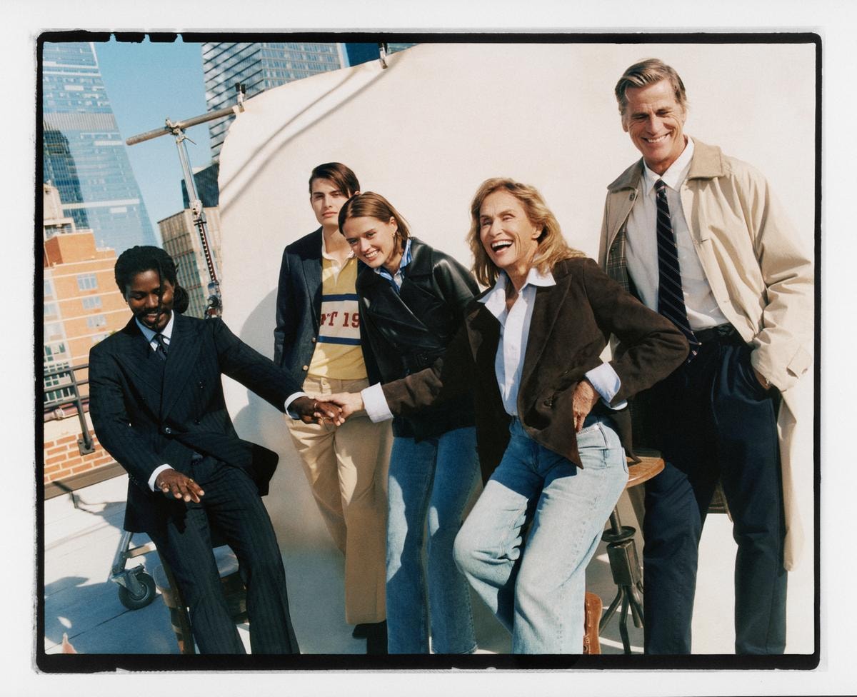 Lauren Hutton e Mark Vanderloo per Gant
