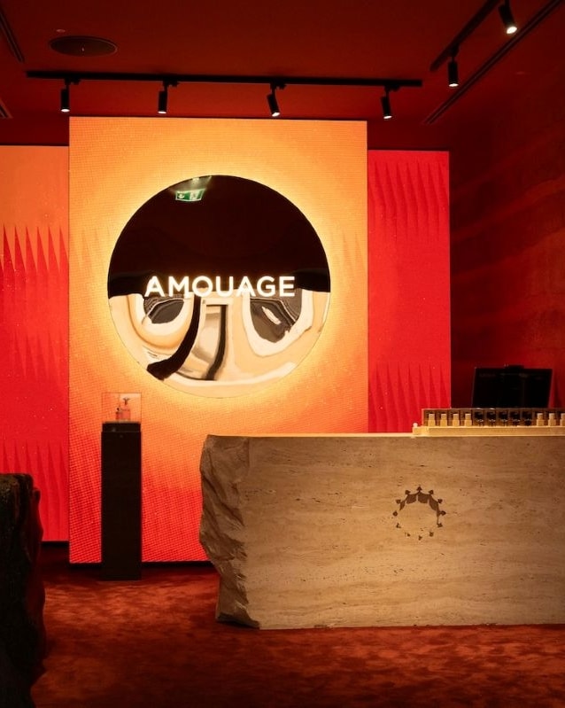 La boutique di Amouage a Roma (courtesy Amouage)