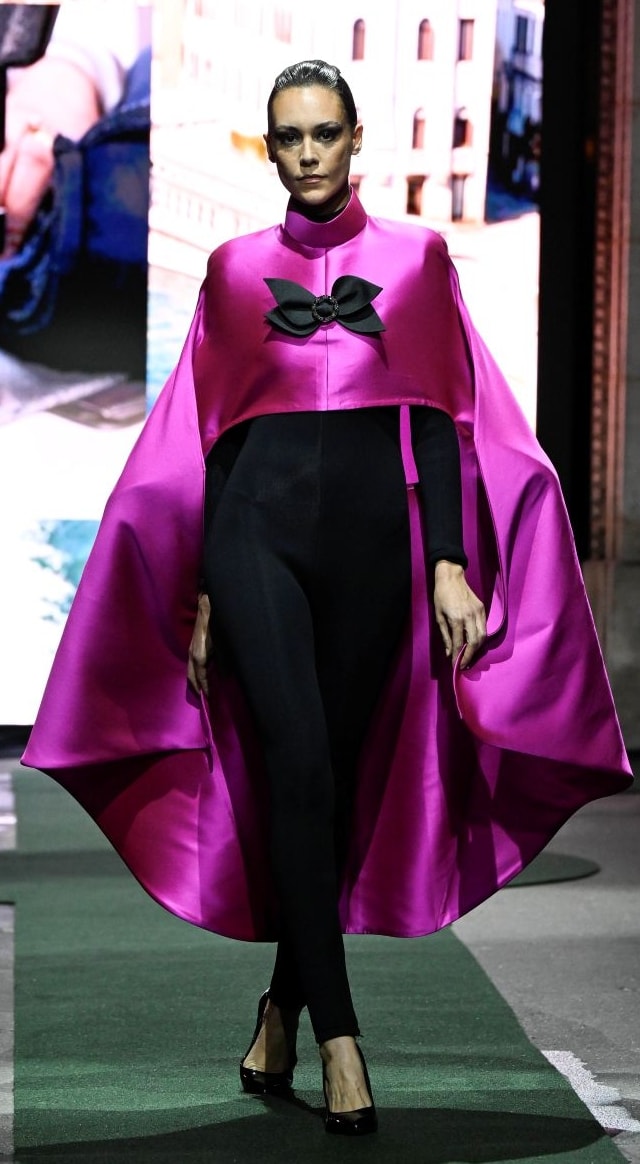Un look Pierre Cardin fall-winter 2026/27 (ph Francesc Ten/MFF)