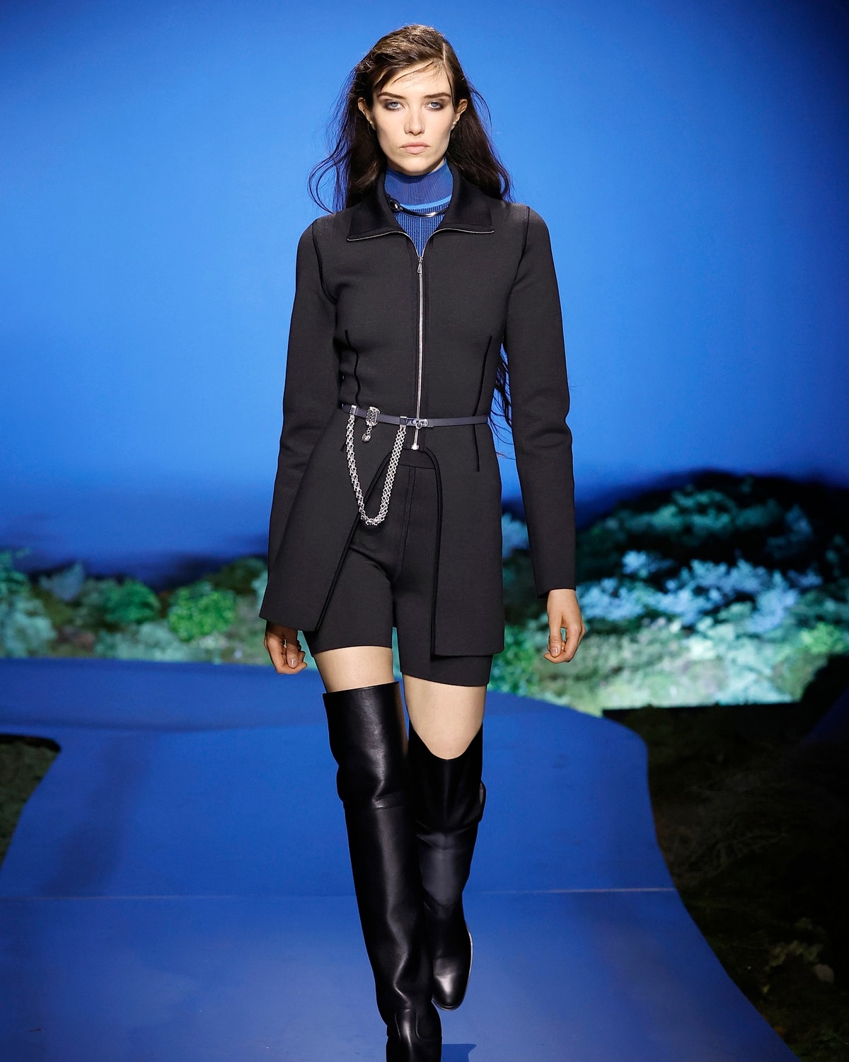 Un look Hermès fall-winter 2026/27 (foto Francesc Ten/MFF)