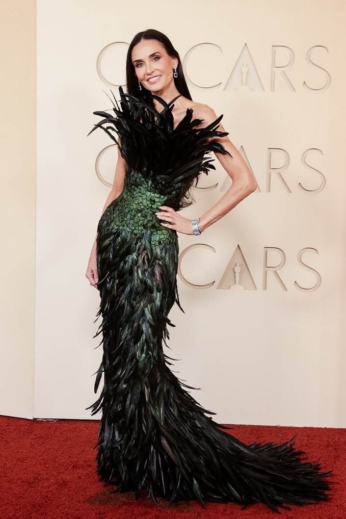 Demi Moore in Gucci (Getty images, courtesy Gucci)