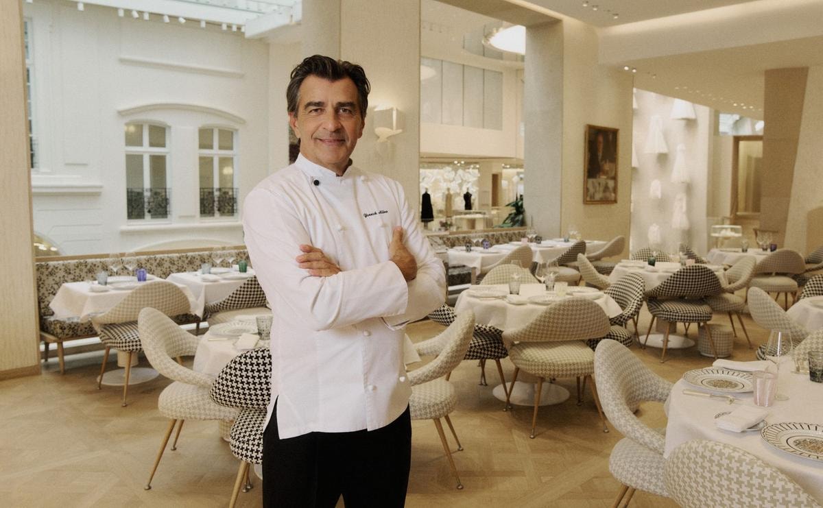 Lo chef Yannick Alléno (ph Pierre Mouton/courtesy Dior)