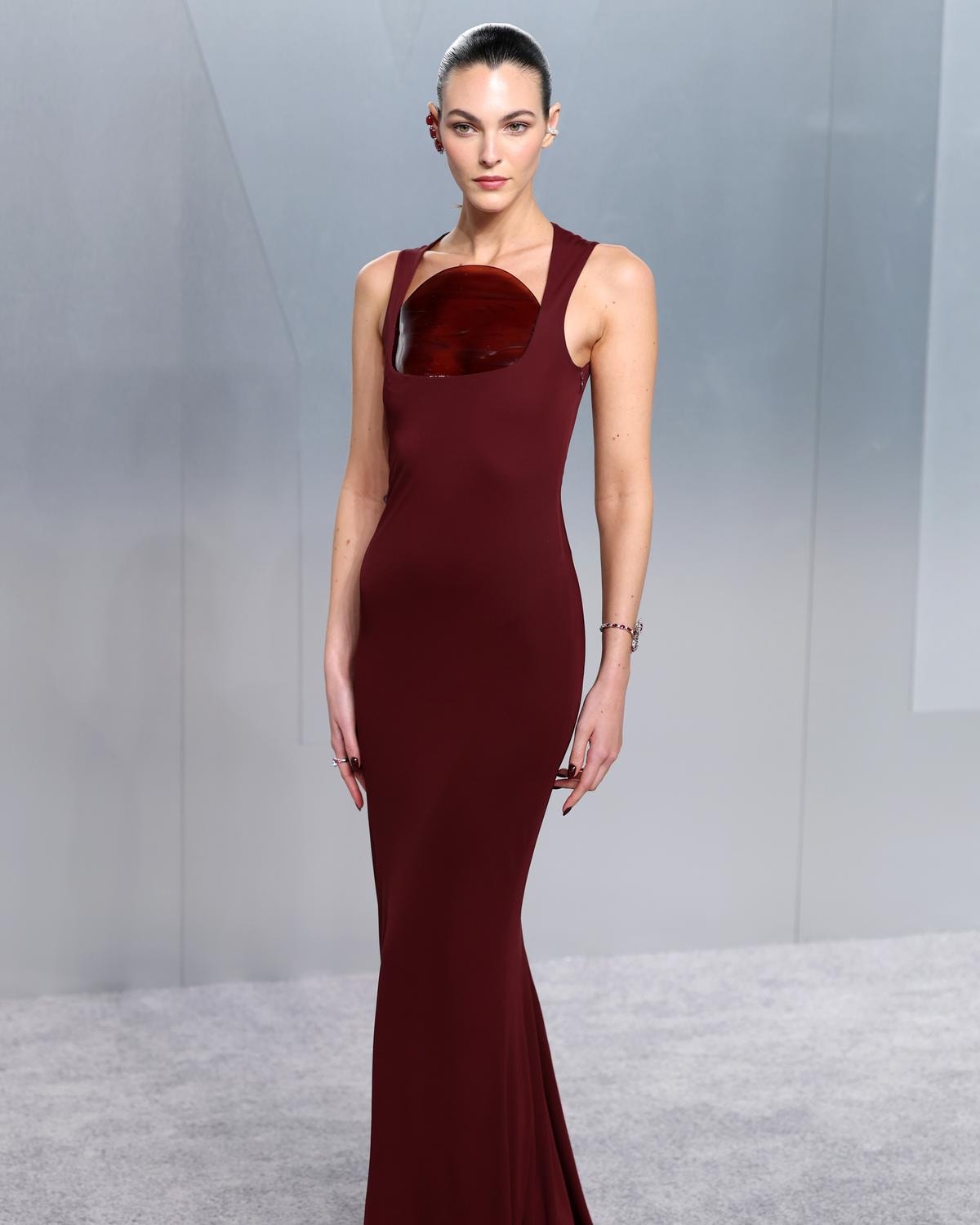 Vittoria Ceretti in Alaïa agli Oscar party di Los Angeles (ph Daniele Venturelli, courtesy Alaïa)