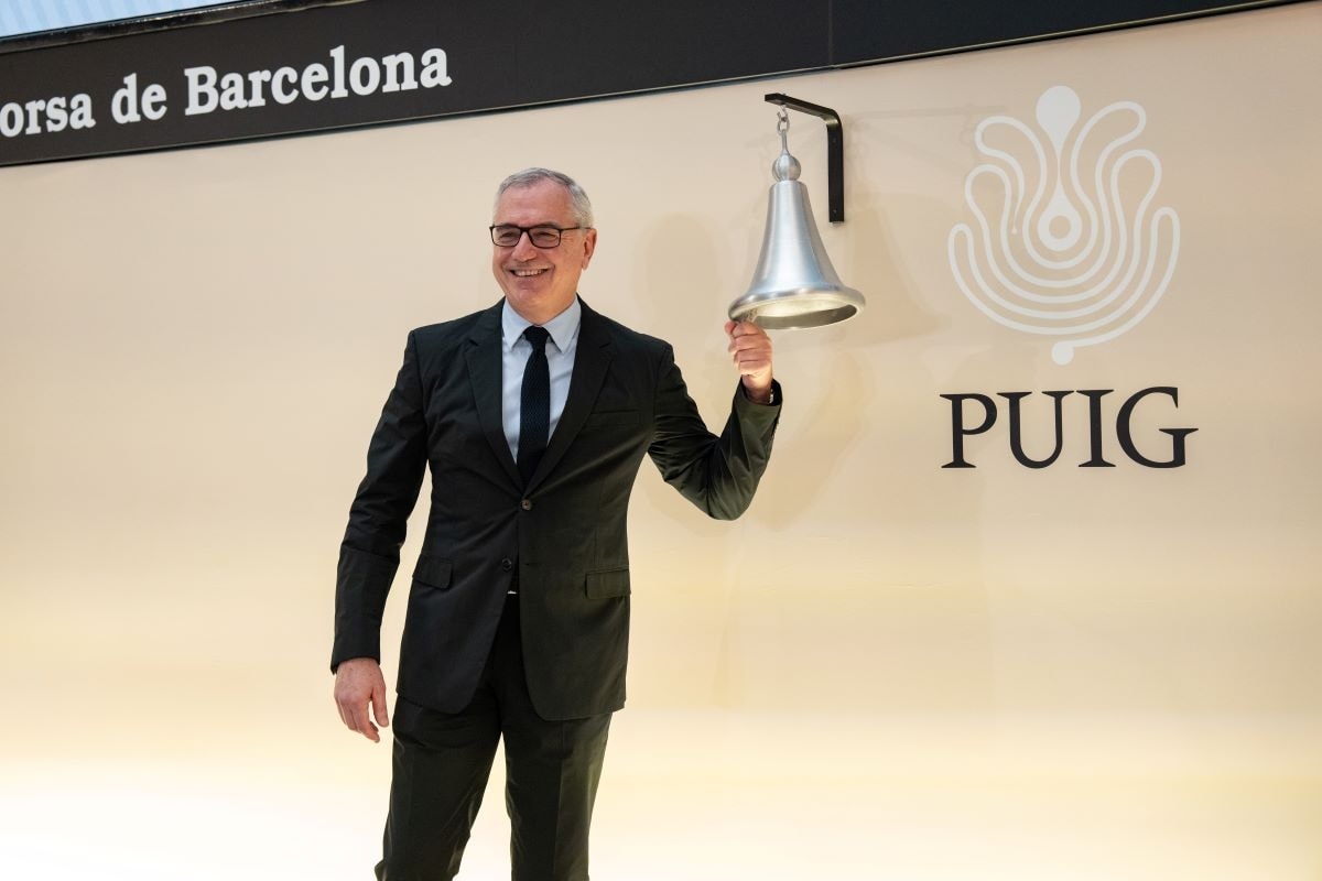 Marc Puig alla cerimonia di quotazione di Puig (courtesy Puig)
