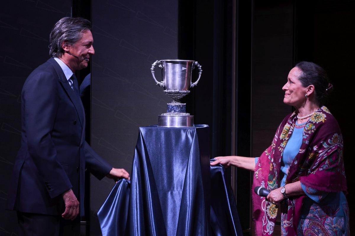 La Principessa Zahra Aga Khan e il Commodoro dello YCCS, Andrea Recordati.