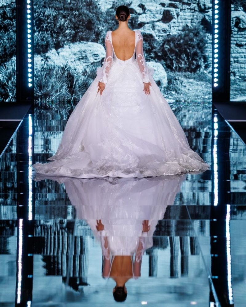 Un momento del fashion show della Roma bridal week (courtesy Roma bridal week)