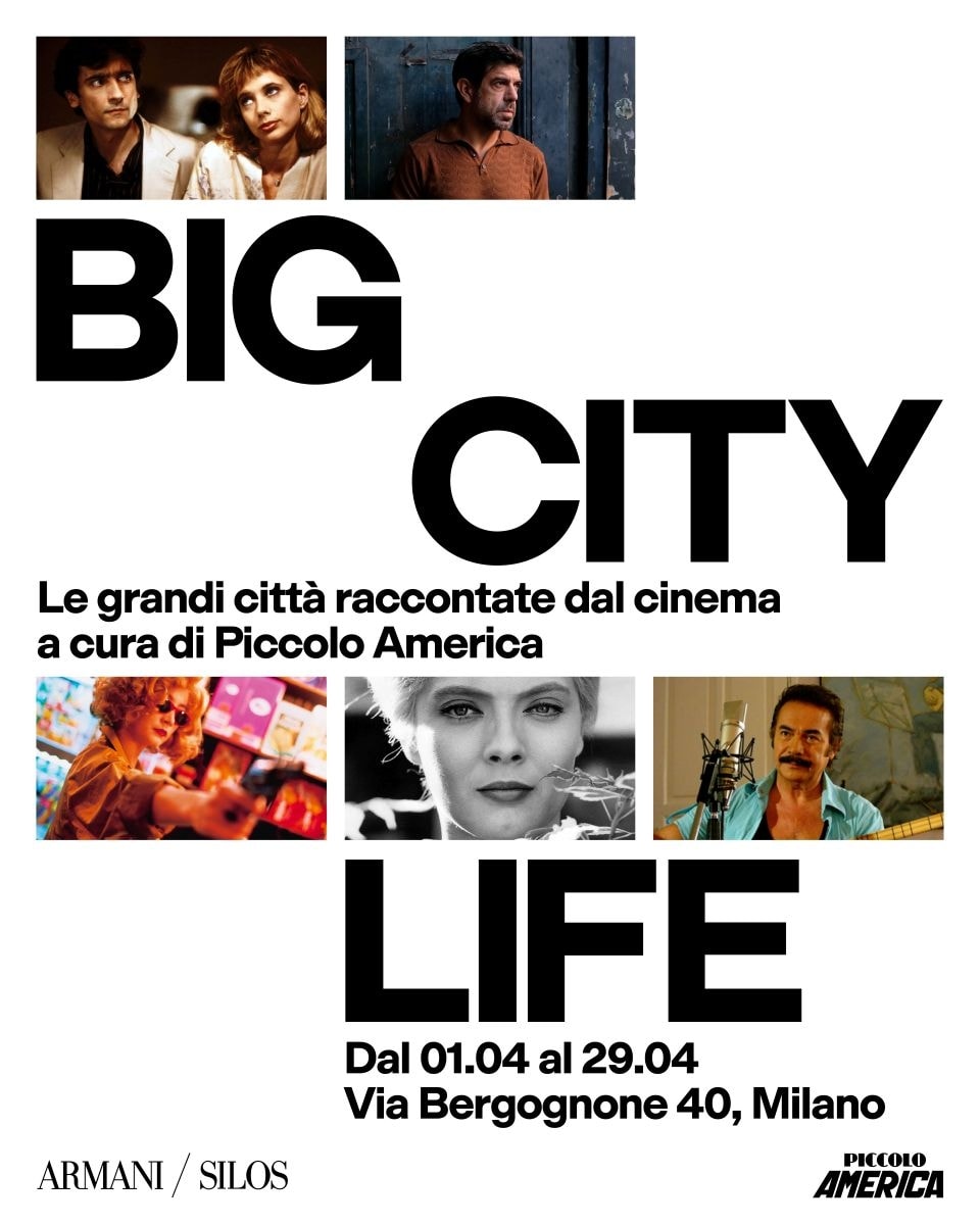 La locandina dell'evento Big city life all'Armani/silos (courtesy Armani)