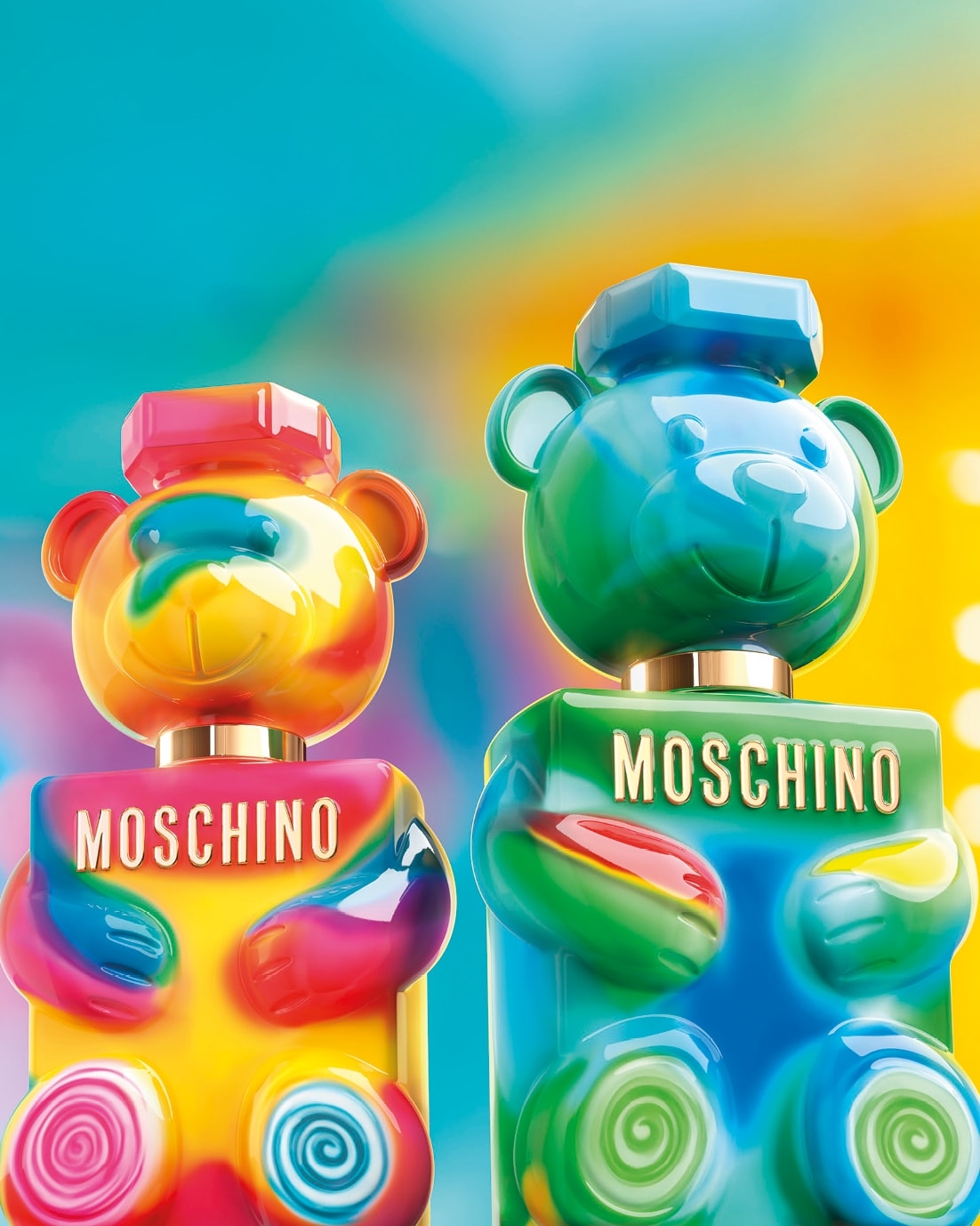 Le due nuove fragranze Moschino toy, Gummy e Yummy (courtesy Moschino)