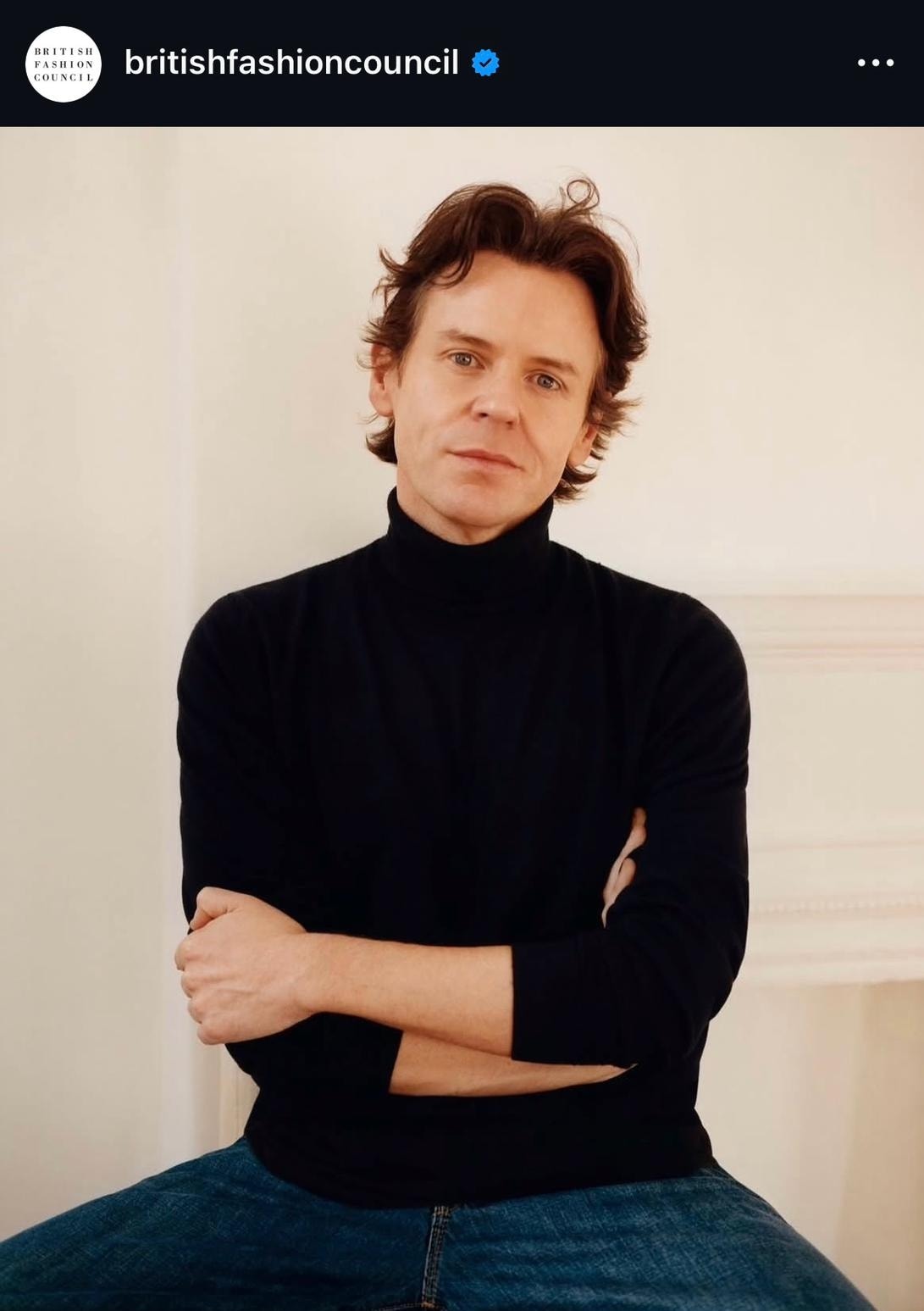 Christopher Kane (ph Colin Dodgson, Instagram @britishfashioncouncil)