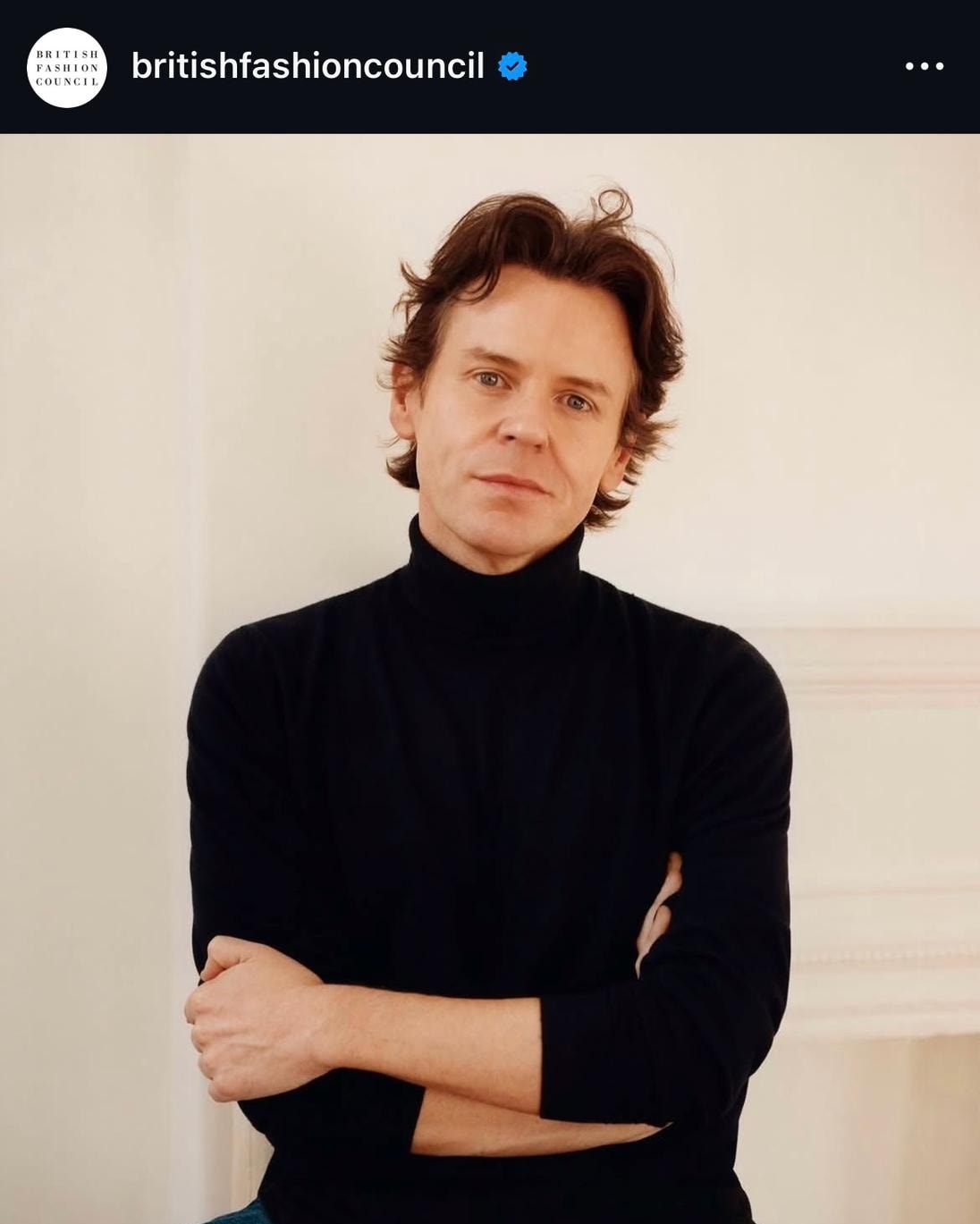 Christopher Kane (ph Colin Dodgson, Instagram @britishfashioncouncil)