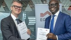 Mauro Bergozza (Assomac) e Moses Nyabanda - managing director Equity Bank Kenya