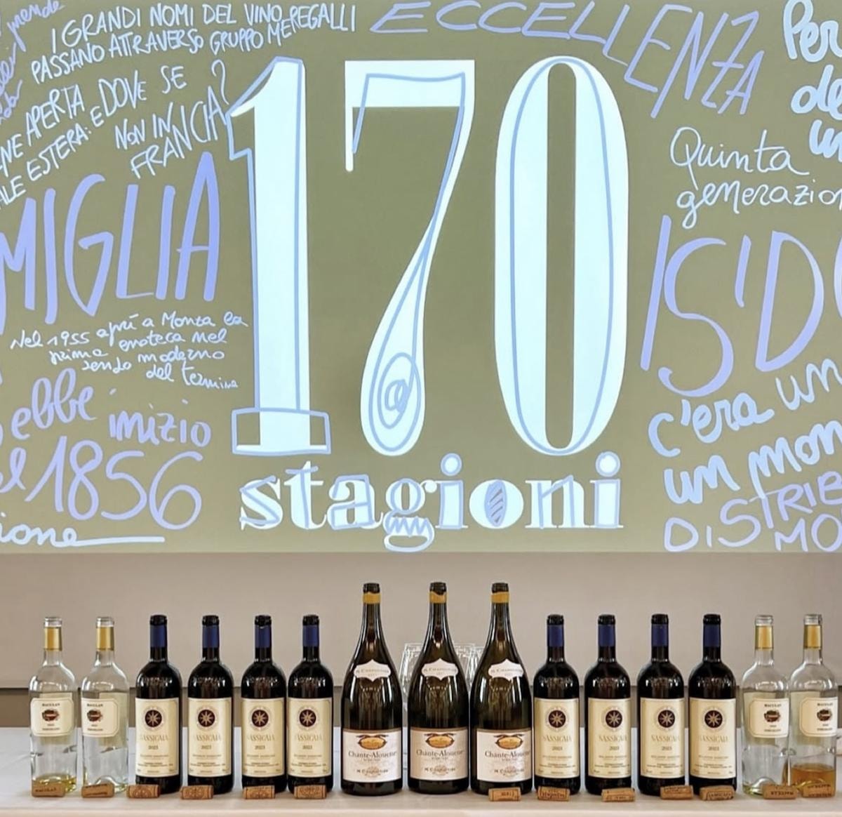 Meregalli 170 anni di storia del vino dal “rosso di casa” degli Incisa della Rocchetta allo champagne di 007