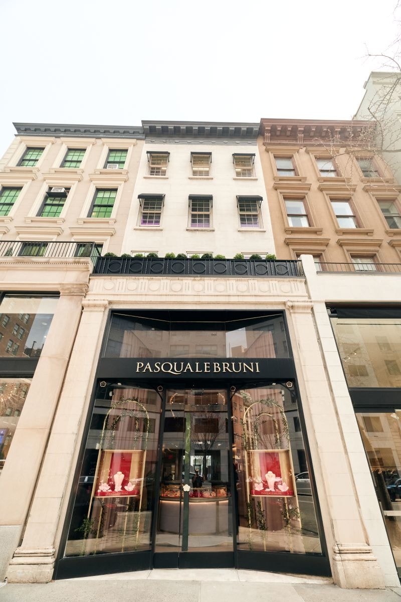 La facciata del flagship di Pasquale Bruni a New York (courtesy Pasquale Bruni)