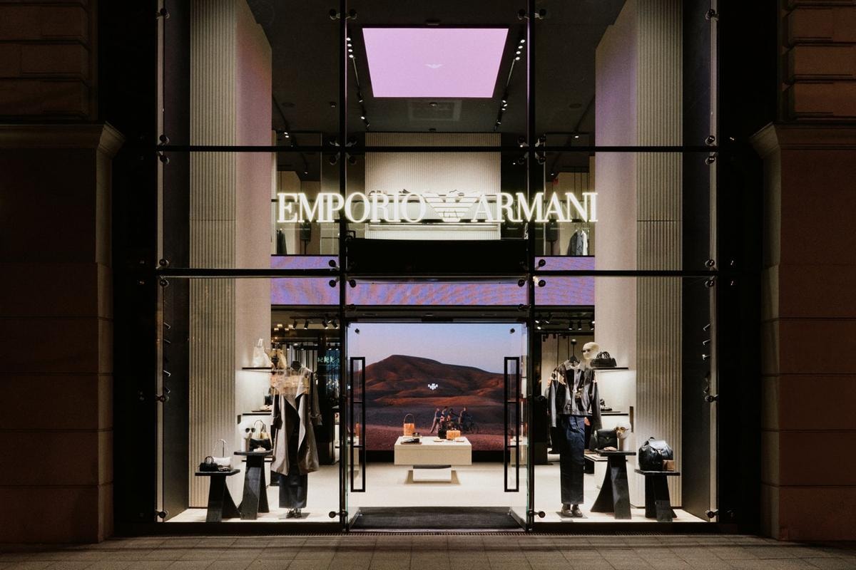 Il flagship Emporio Armani a Berlino (courtesy Armani)