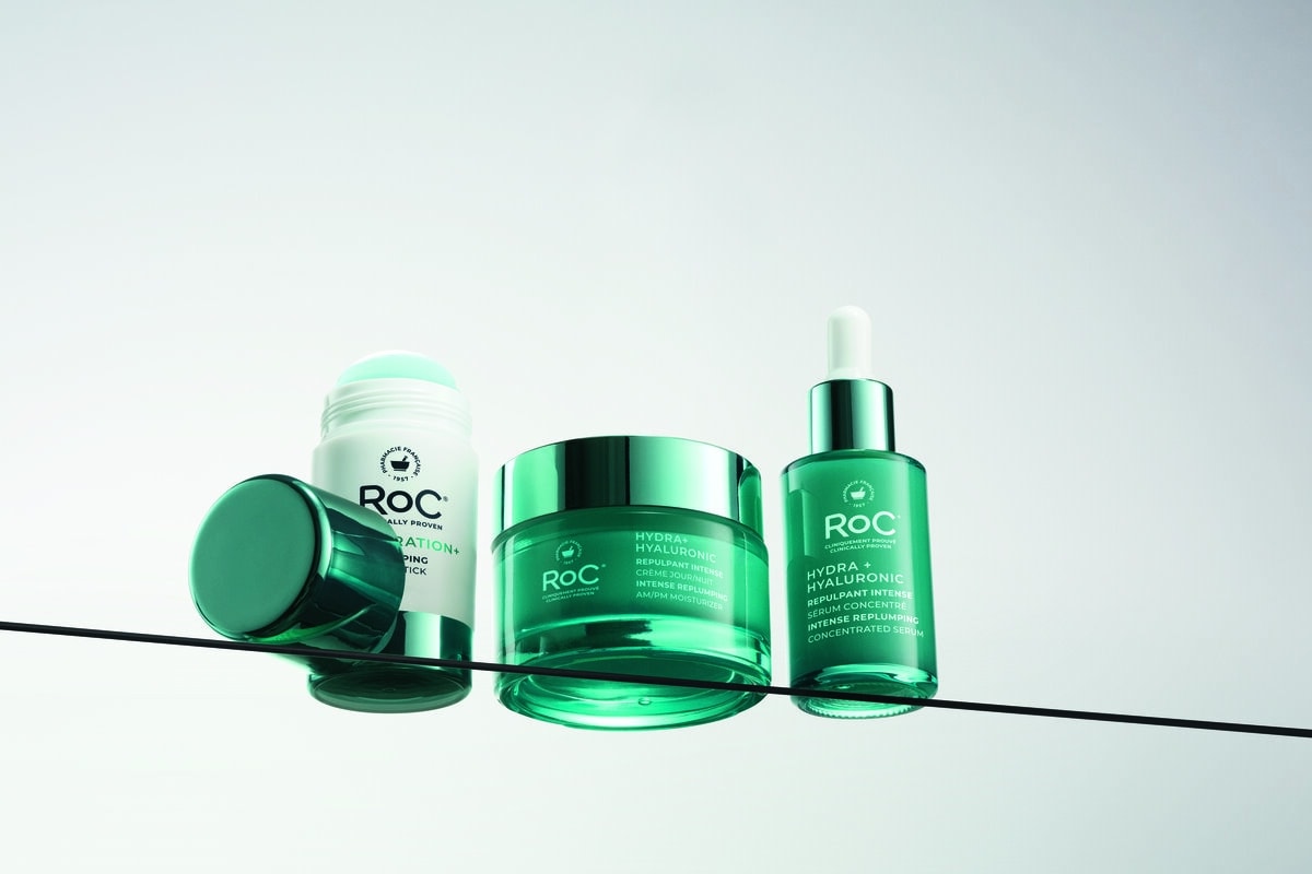 La linea Hydra+ di Roc skincare (courtesy Roc)