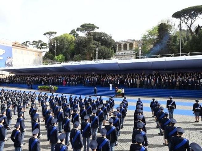 Un momento della cerimonia