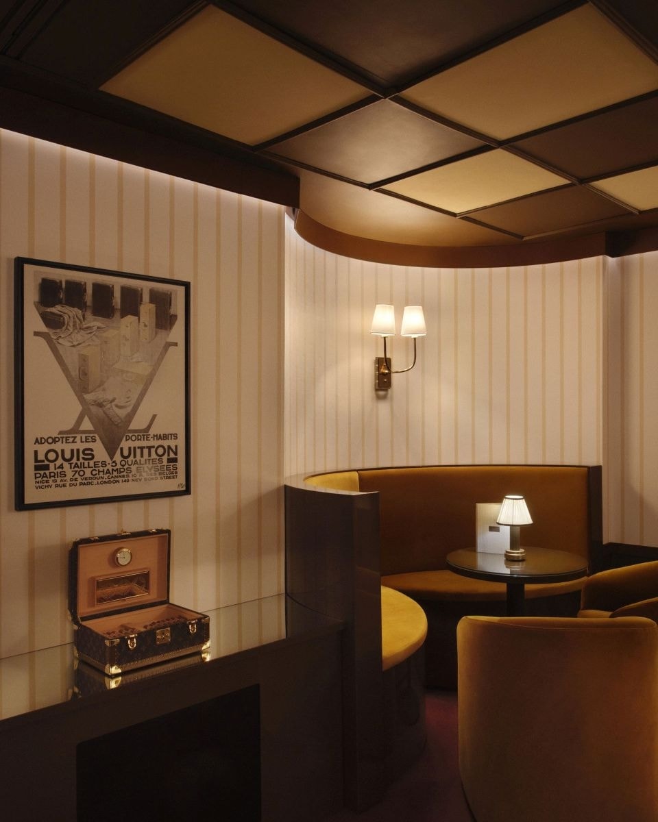 Un interno dell'hotel di Louis Vuitton a Londra (courtesy Louis Vuitton)