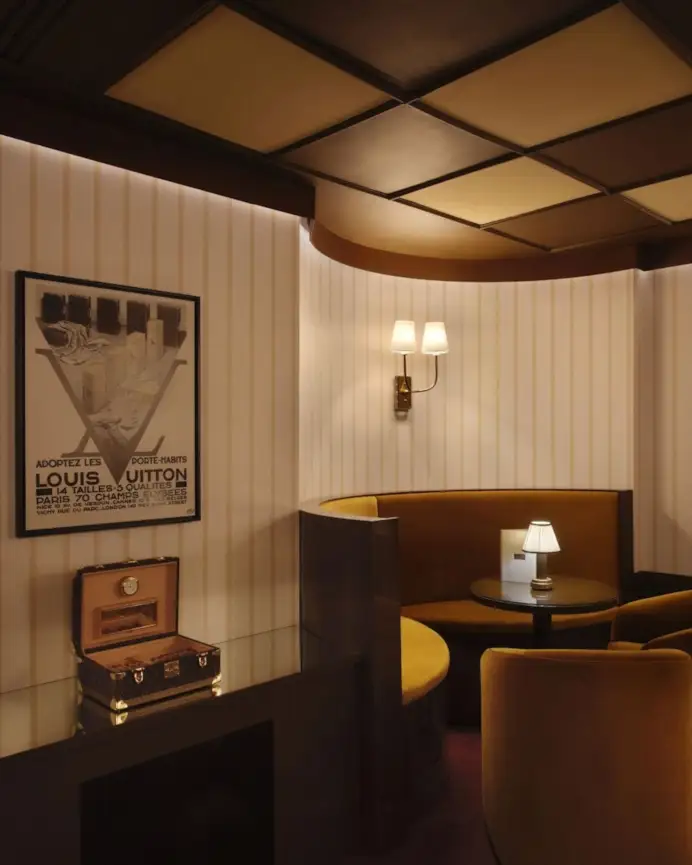 Un interno dell'hotel di Louis Vuitton a Londra (courtesy Louis Vuitton)