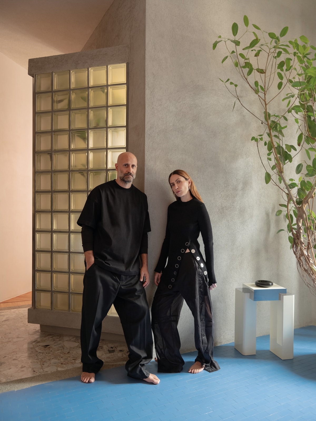 Un ritratto di Andrea Rosso e Fabiola Di Virgilio (foto Giulio Ghirardi)
