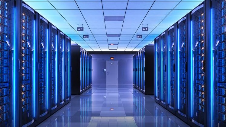 Interno di un data center