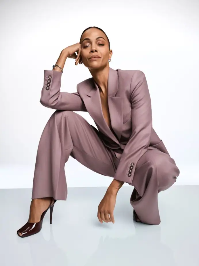 Zoe Saldaña (ph Daniel Sannwald, courtesy Lancôme)