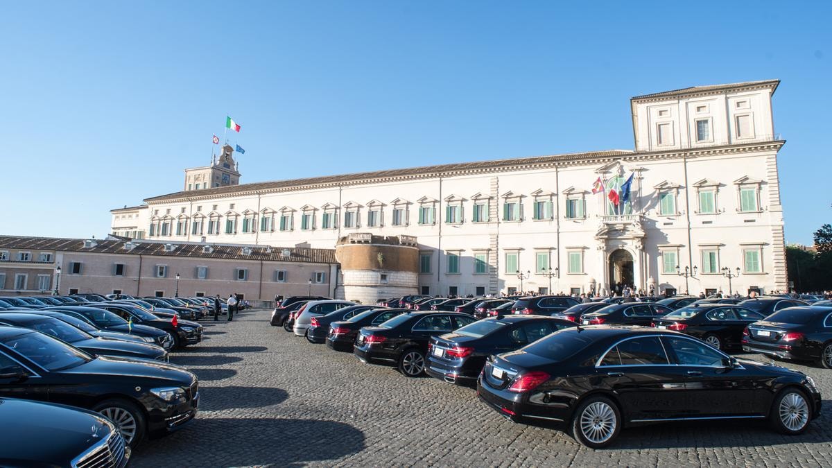 Auto Blu davanti al Quirinale