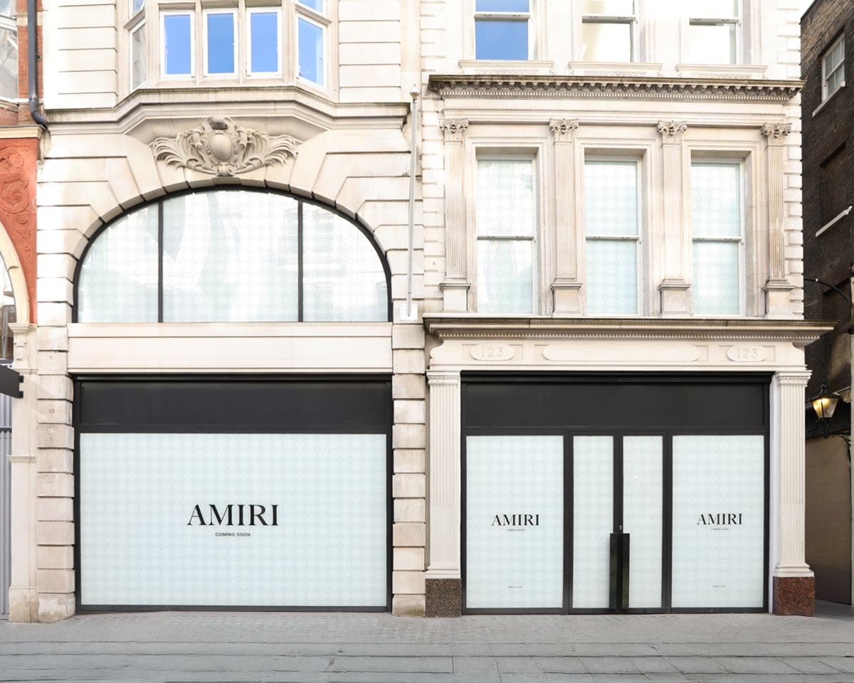 Il flagship di Amiri a Londra (courtesy Amiri)