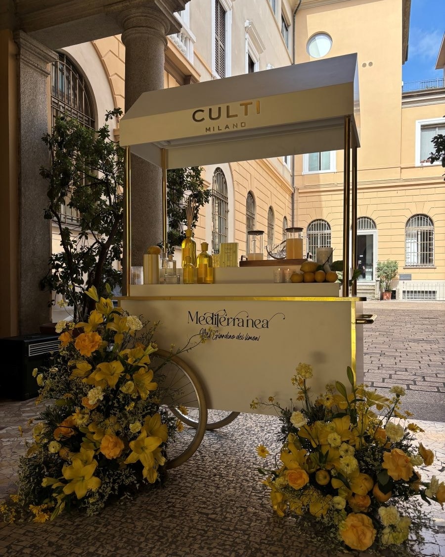 Una foto dell'installazione Culti alla Milano design week (courtesy Culti)