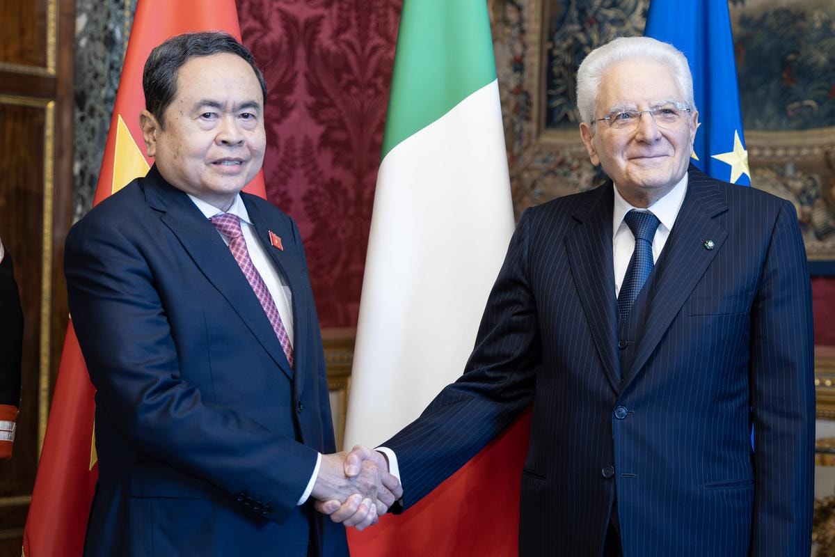 Tran Thahn Man, Presidente Dell'assemblea Nazionale Della Repubblica Socialista Del Vietnam, Il Presidente Della Repubblica Sergio Mattarella
