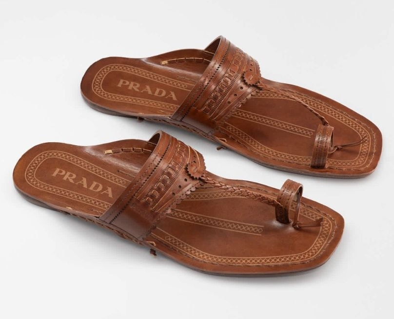 Un'immagine del progetto «Prada made in India x inspired by Kolhapuri chappals» (courtesy Prada)