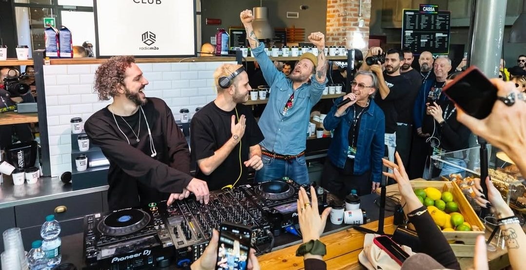 Jovanotti ospite di Albertino al m2o Morning Club. Ph @Daniele Caprioli