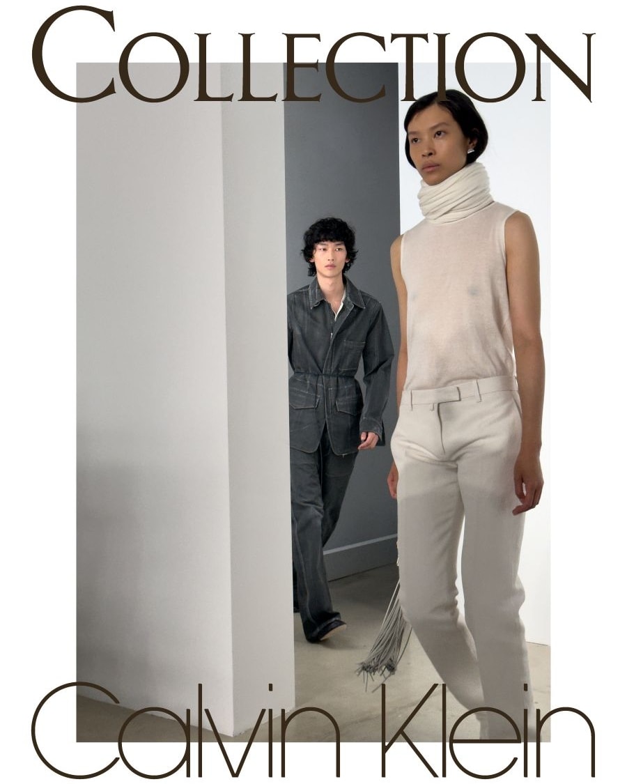 Uno scatto della campagna spring 2026 di Calvin Klein collection (courtesy Calvin Klein)