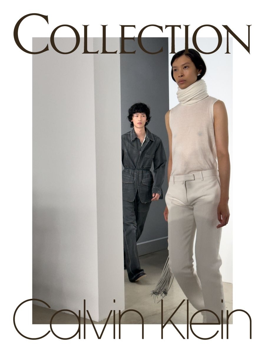Uno scatto della campagna spring 2026 di Calvin Klein collection (courtesy Calvin Klein)
