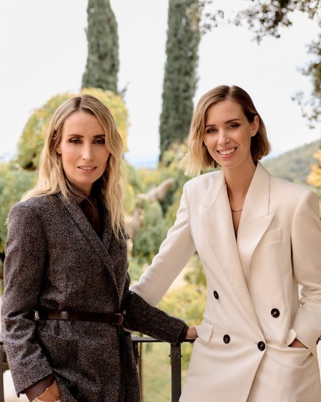 Uno scatto di Camilla e Carolina Cucinelli (courtesy Cucinelli)