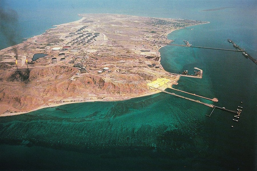 Isola di Khark, centro di esportazione petrolifero iraniano