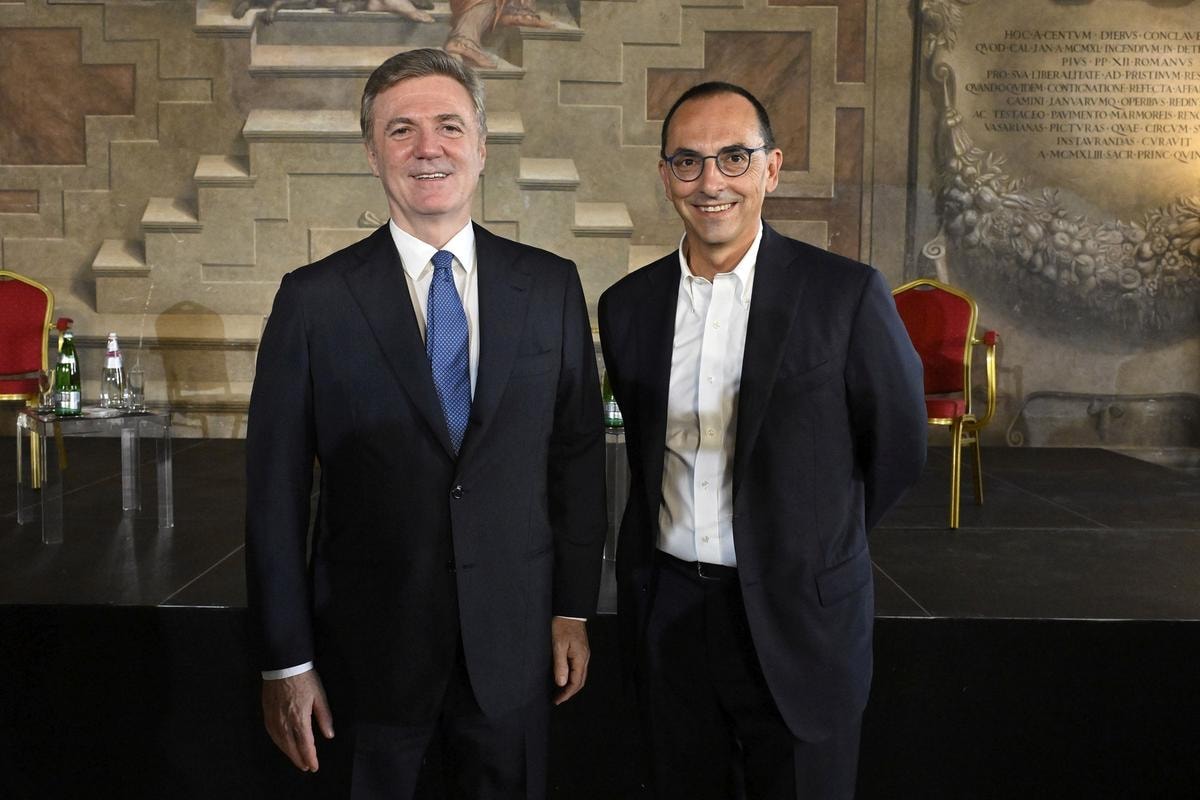 Flavio Cattaneo, ceo Enel, e Gianni Vittorio Armani, ceo Endesa